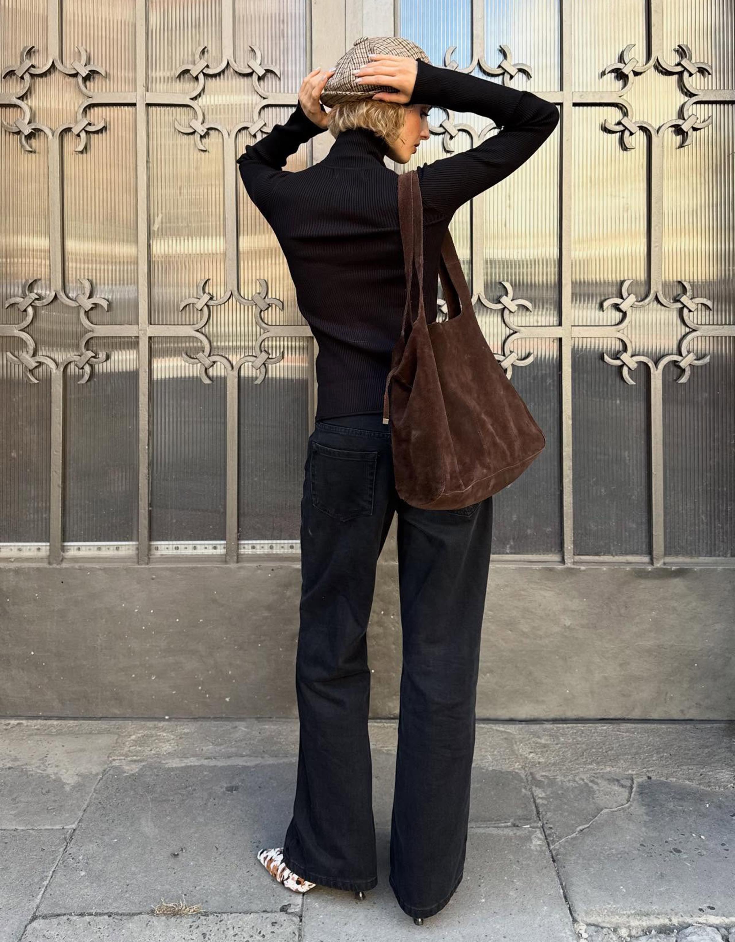 Düşük bel geniş paça jean - Görsel 40