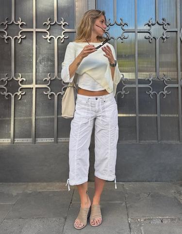 Asymmetric cape — Cream 3
