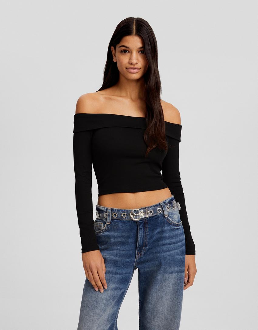 Ceinture transparente à œillets-Écru-3