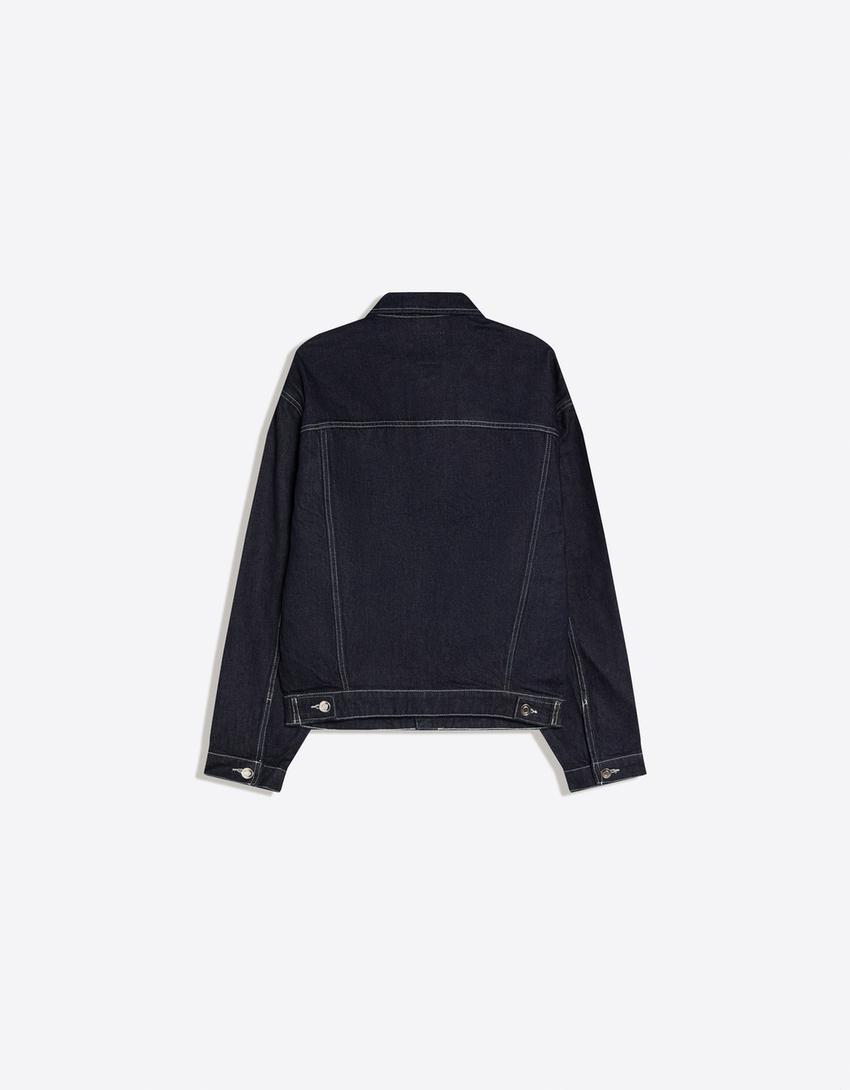 Cazadora denim-Marino