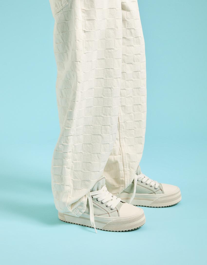 Sneakers denim plateforme homme-1-043-2