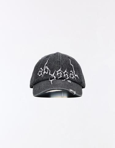 Washed denim cap — Black 3