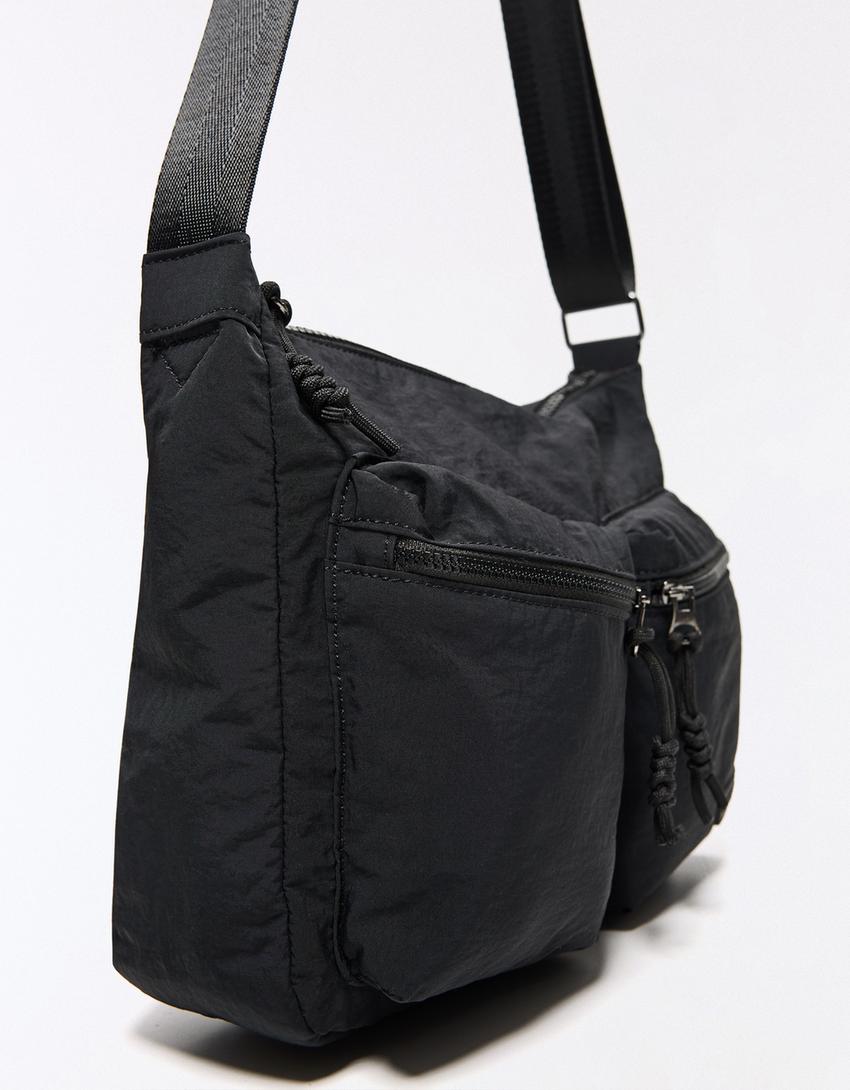 Sac technique double poche-Noir