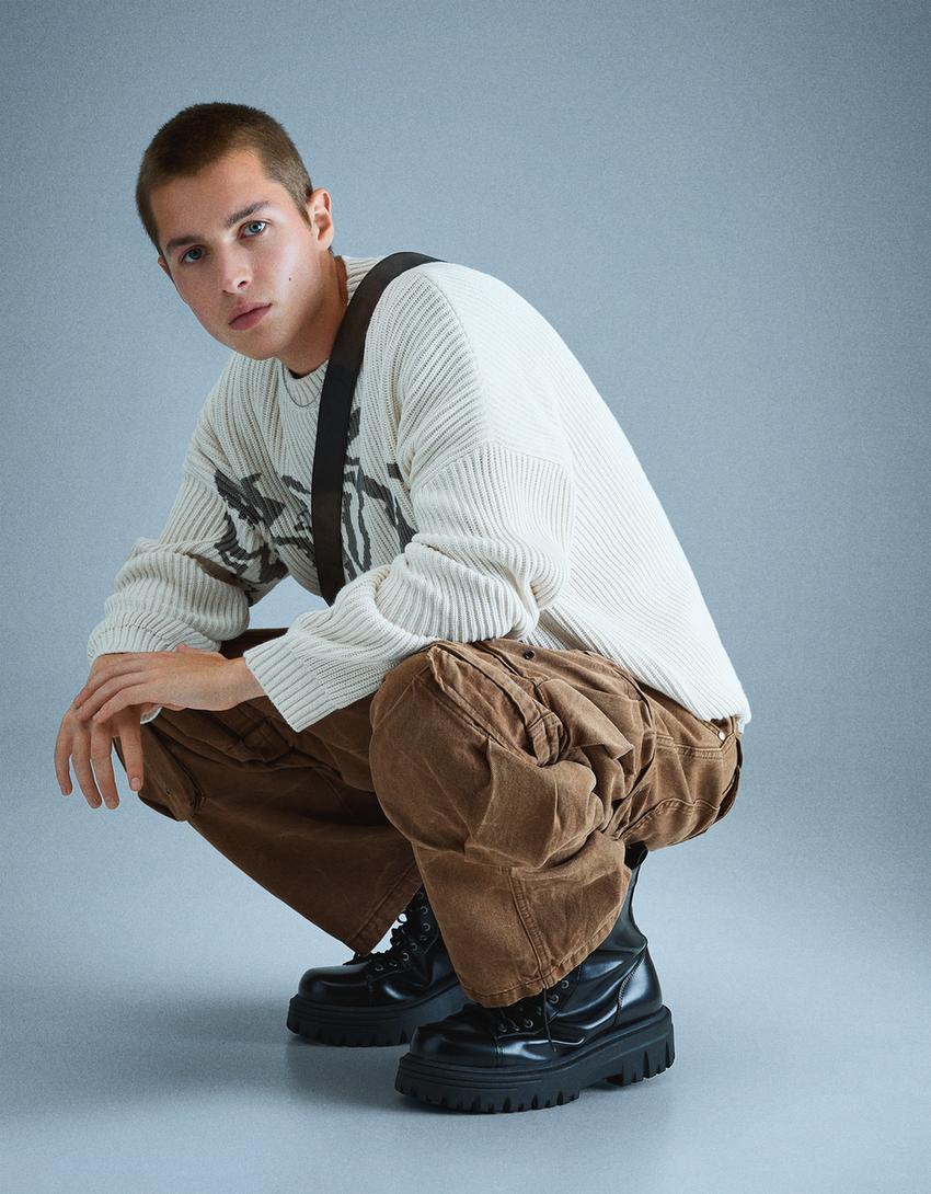 Printed sweater-Off white