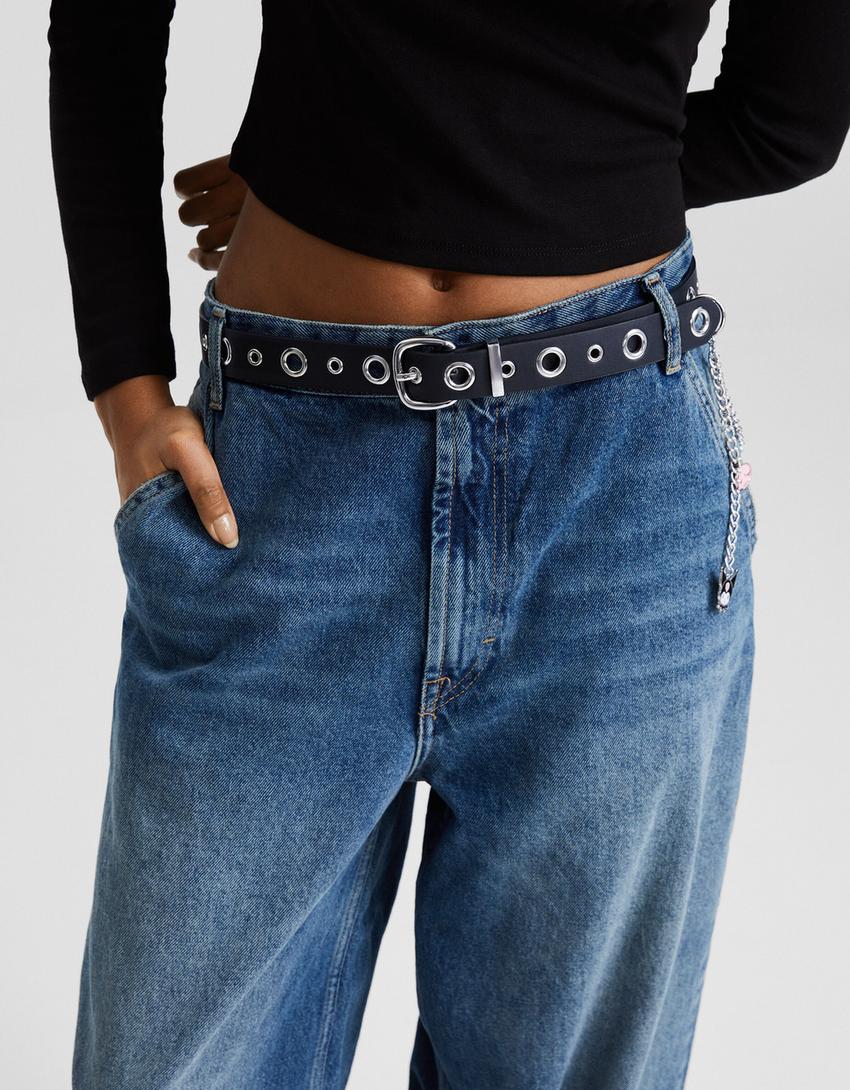 Ceinture Kuromi œillets-Noir-4