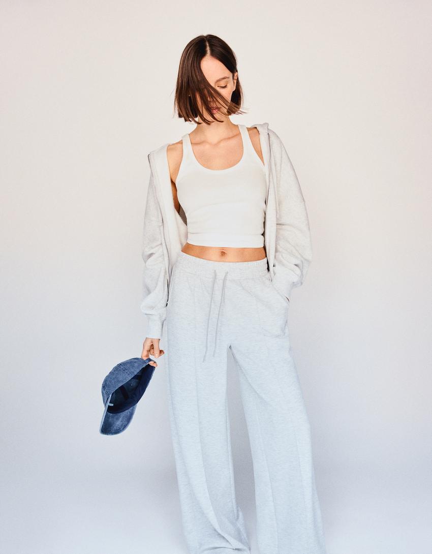 Soft-Wide-Leg-Hose-Grau-0