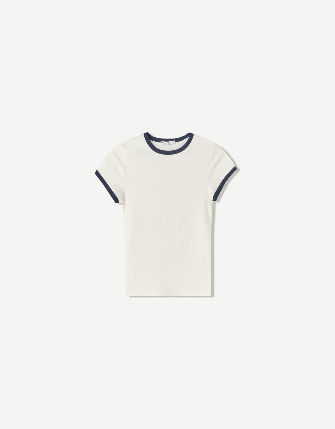 Short sleeve contrast T-shirt