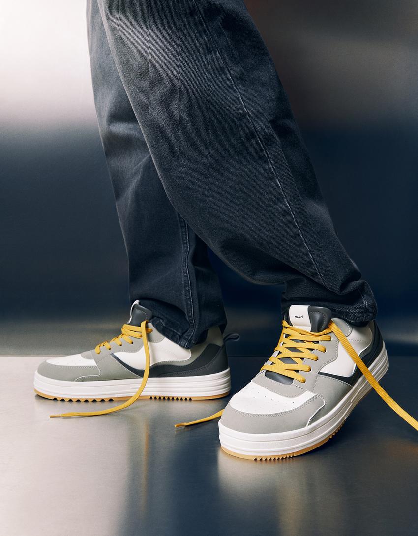 Baskets multipièces homme-Vert-2
