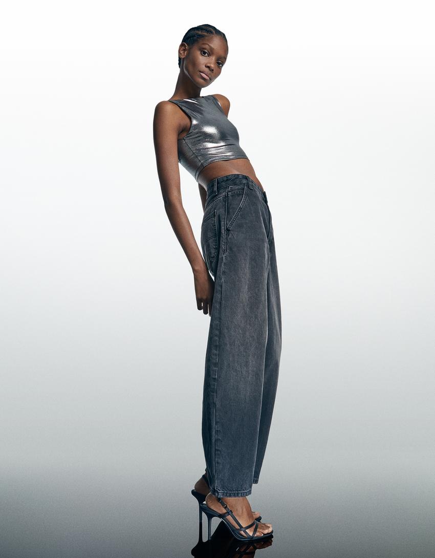 Sandálias tacão fino tira ajustável-Preto-1