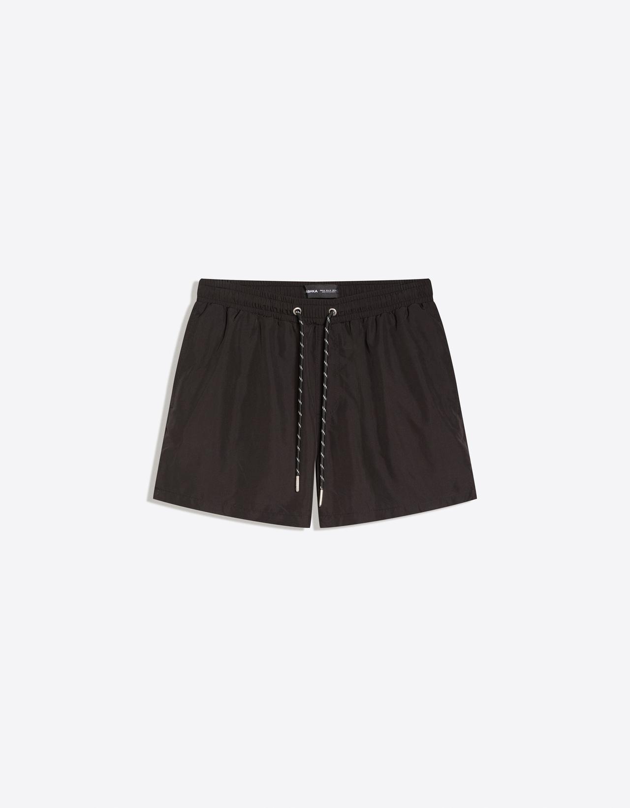 Basic regular fit swim shorts — Black