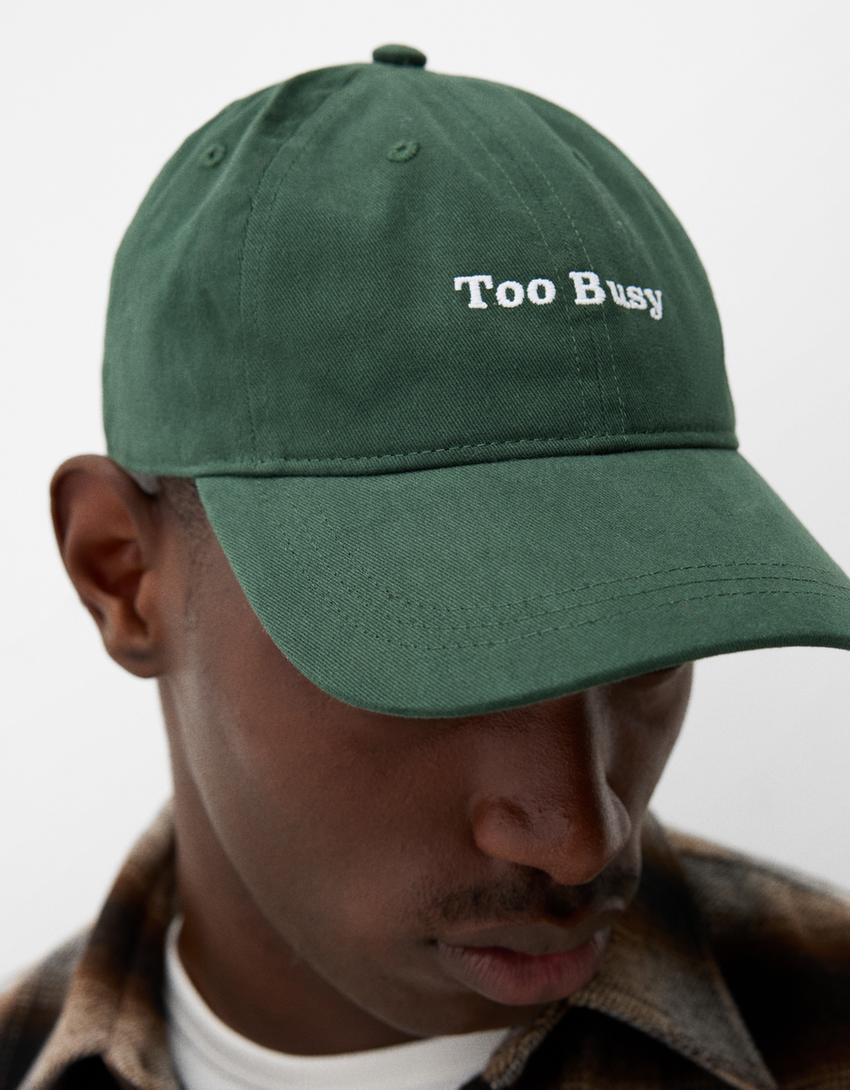 Casquette brodée-Vert