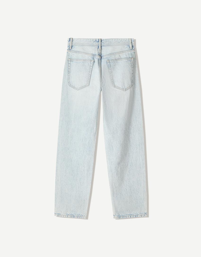 Straight fit jeans-Light blue-4
