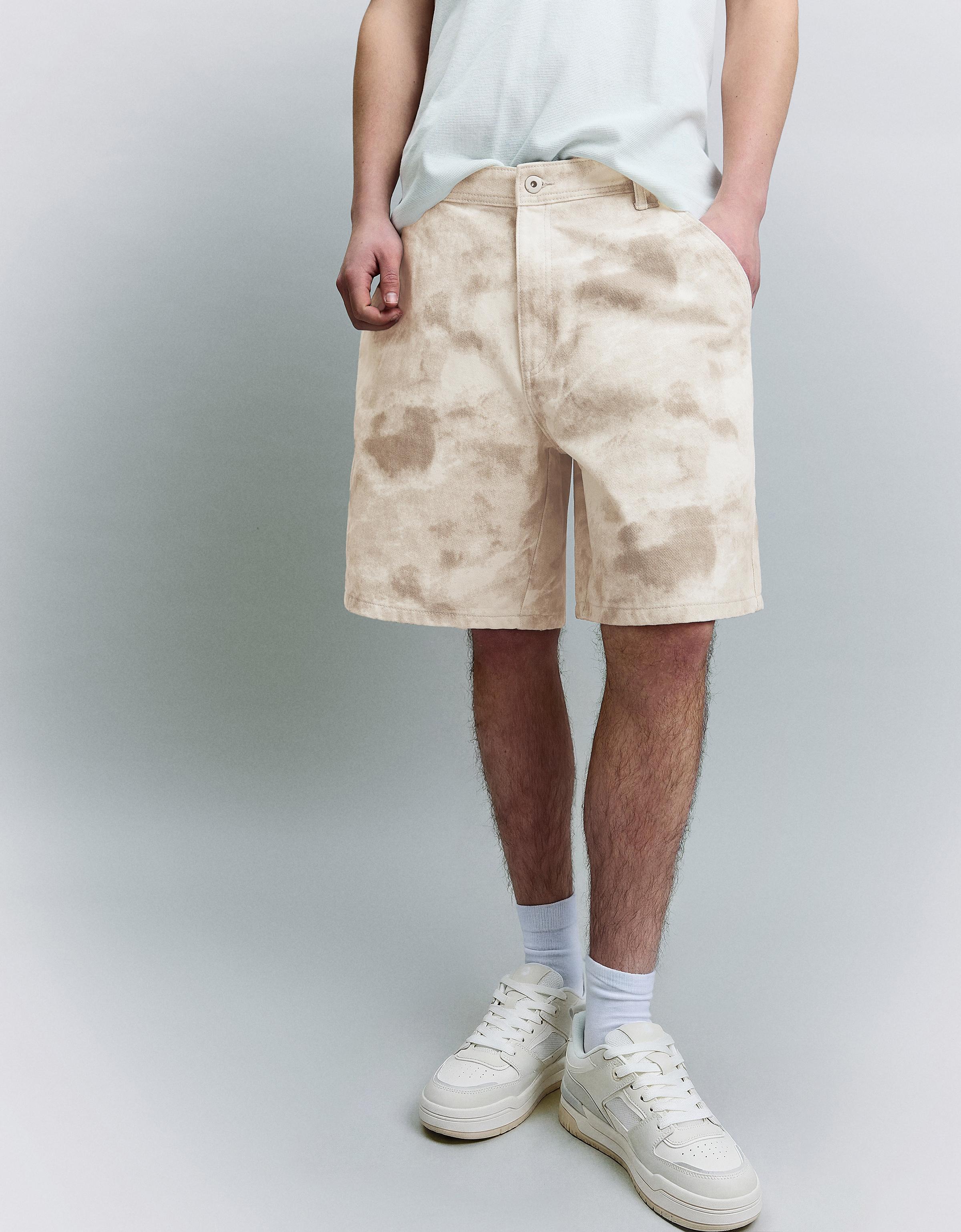 Baggy fit baskılı bermuda - Görsel 58