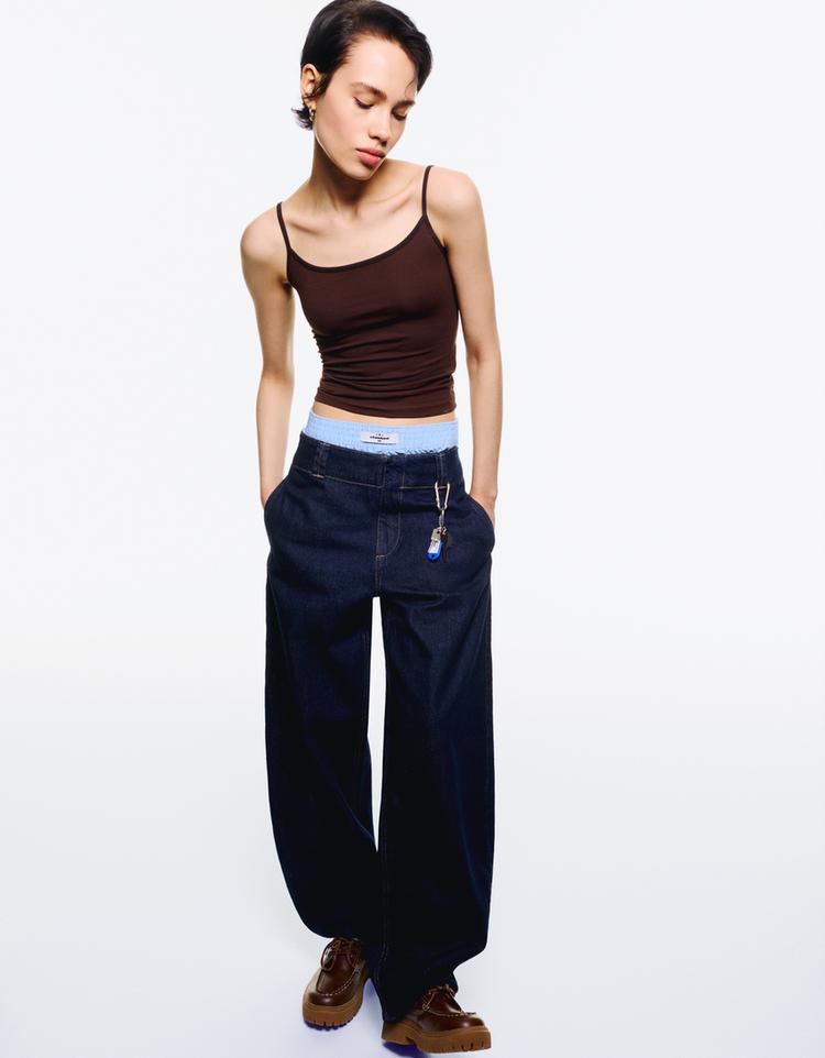 Baggy barrel jean