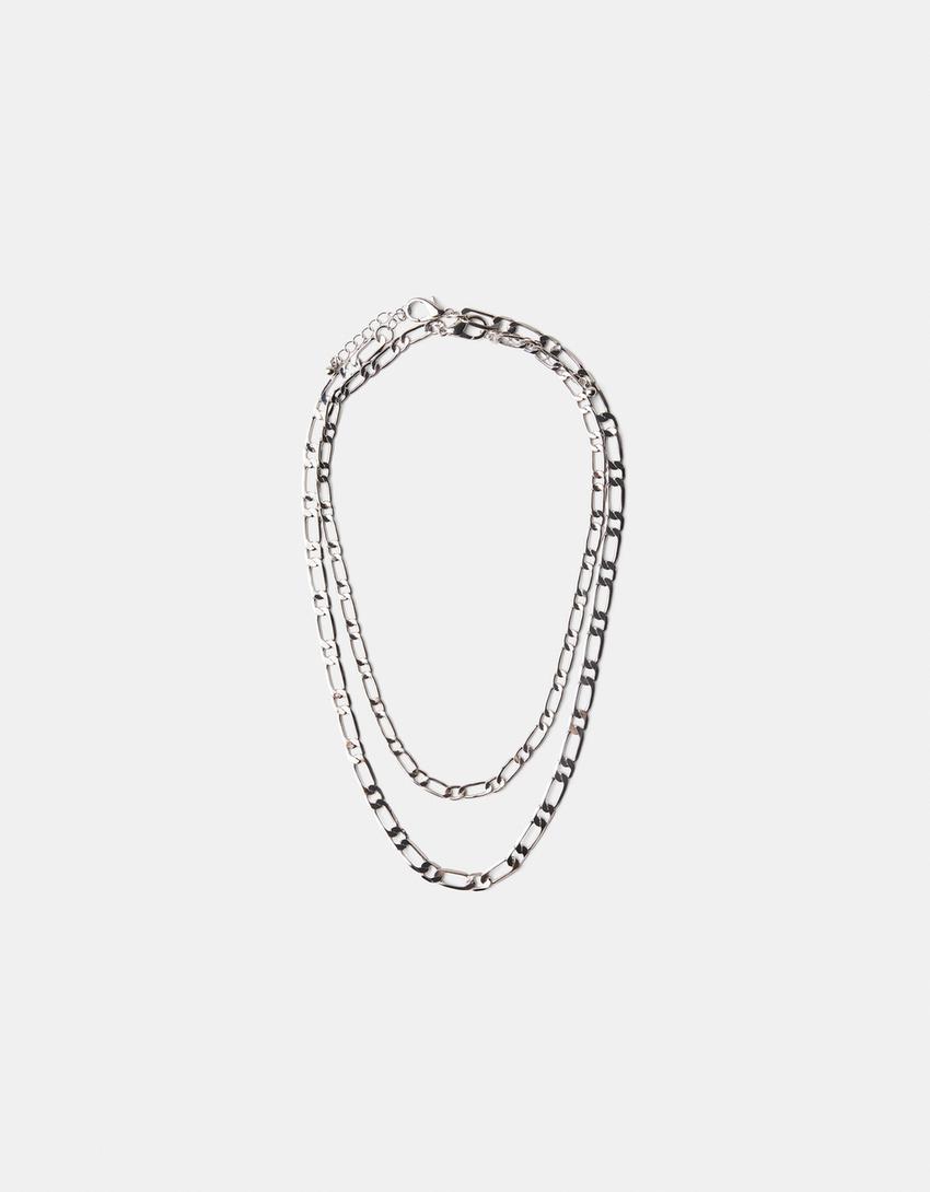 2-Pack of necklaces-Silver-0