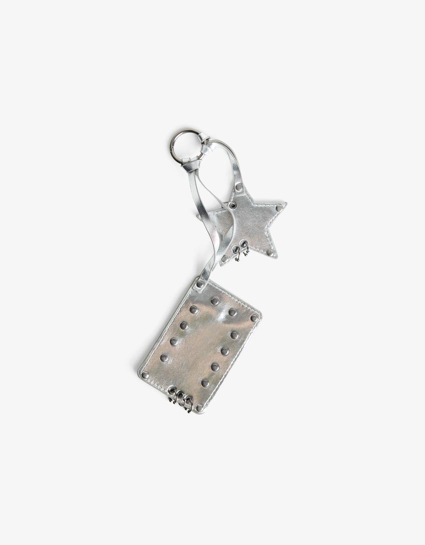Sterella Key Chain Leather effect star keyring - Women | Bershka