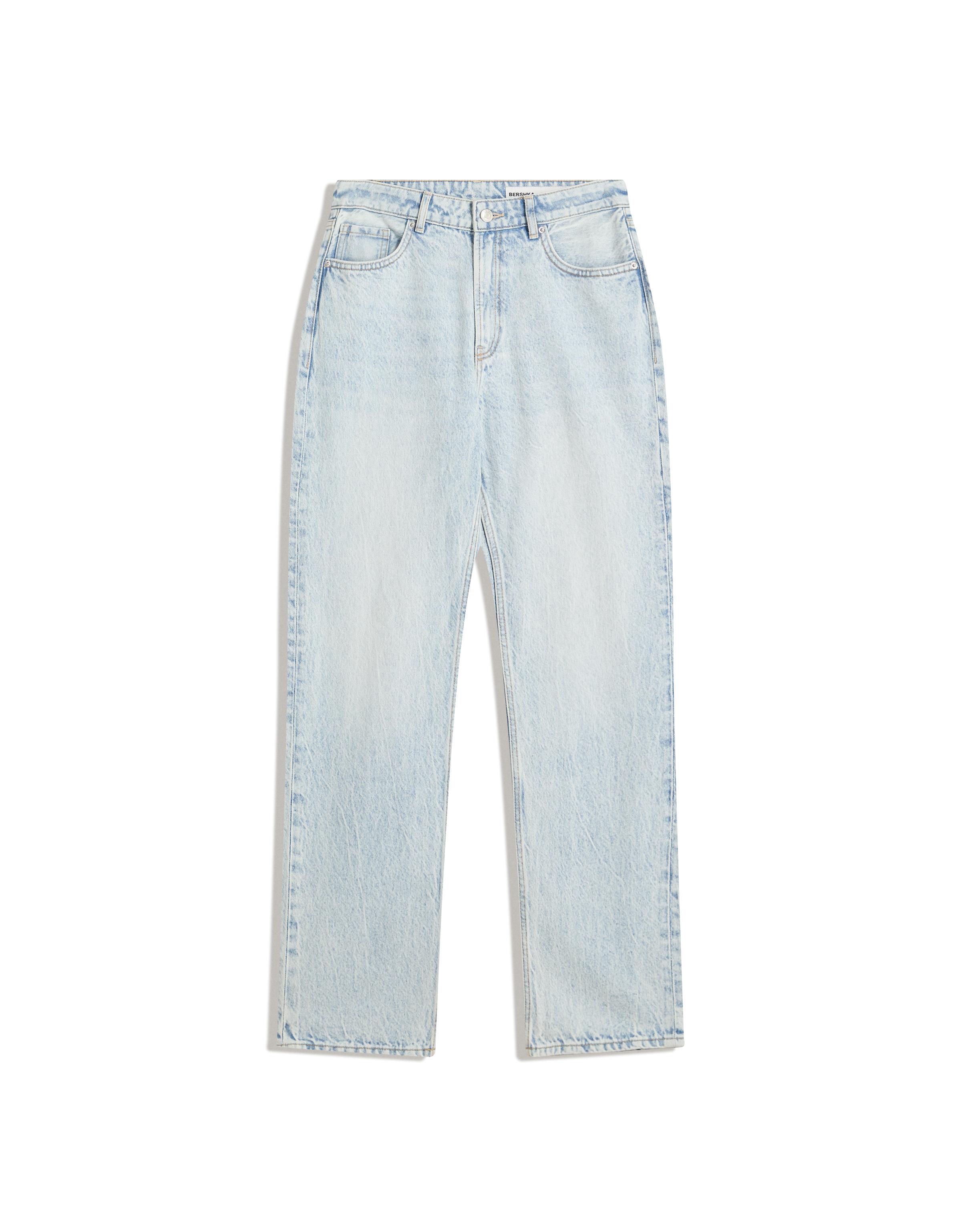 Straight cigarette jeans — Light blue