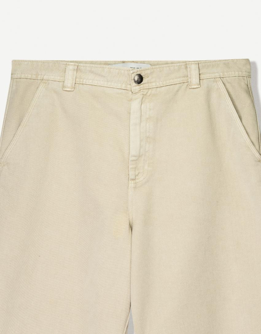 Carpenter skater Bermuda shorts-Sand-2