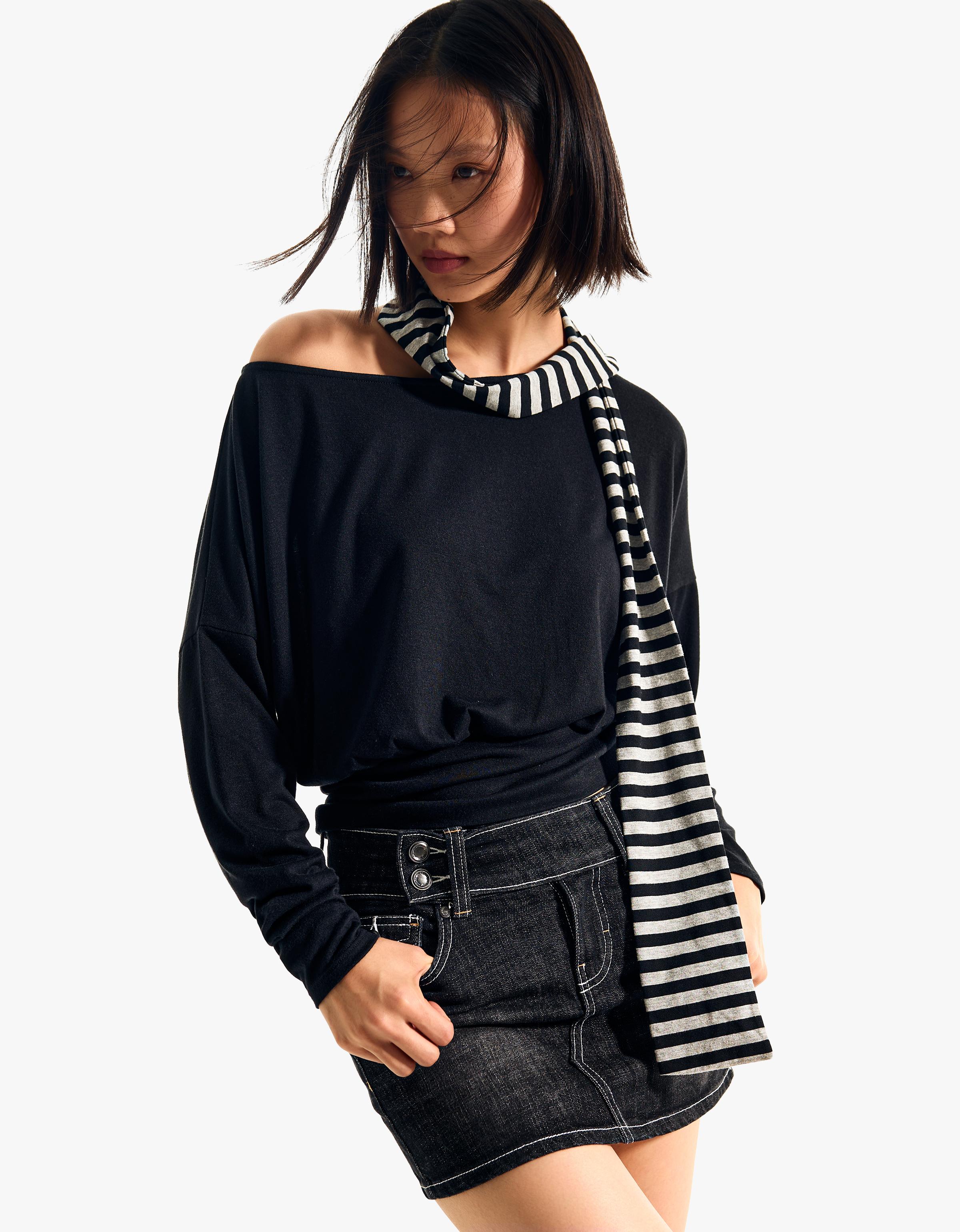 Denim şort etek - Görsel 71