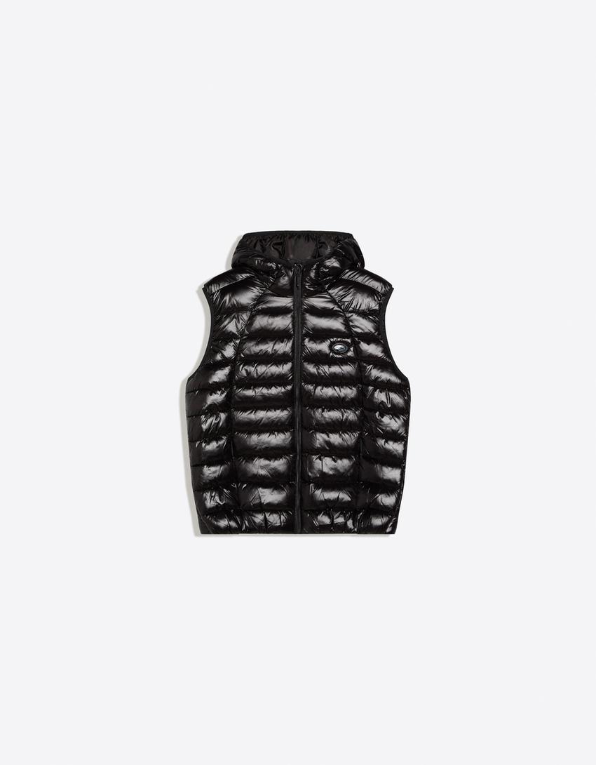 Gilet imbottito ultraleggero-Nero