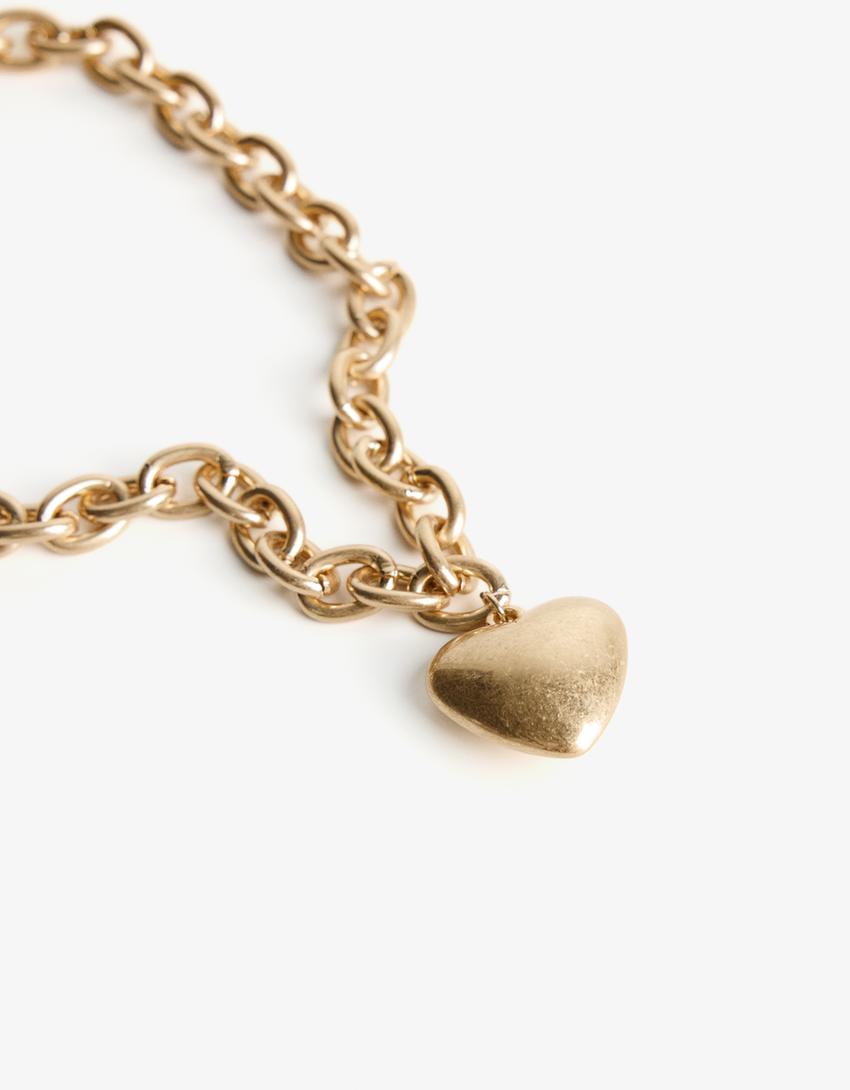 Collier pendentif cœur-Or-1