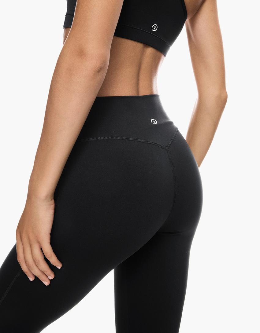 Technical flared pants-Black