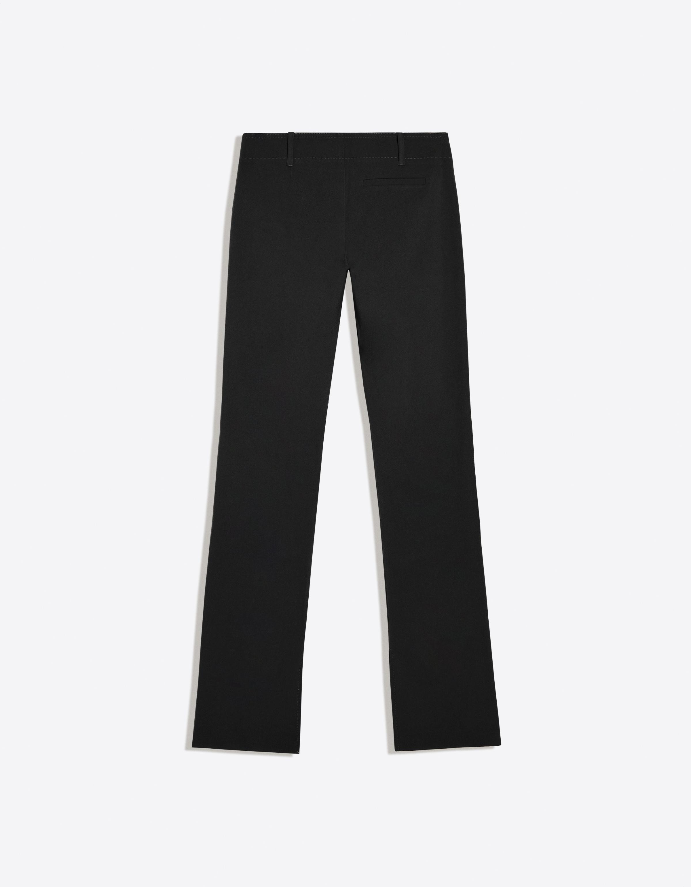 Slim fit low-rise trousers — Black