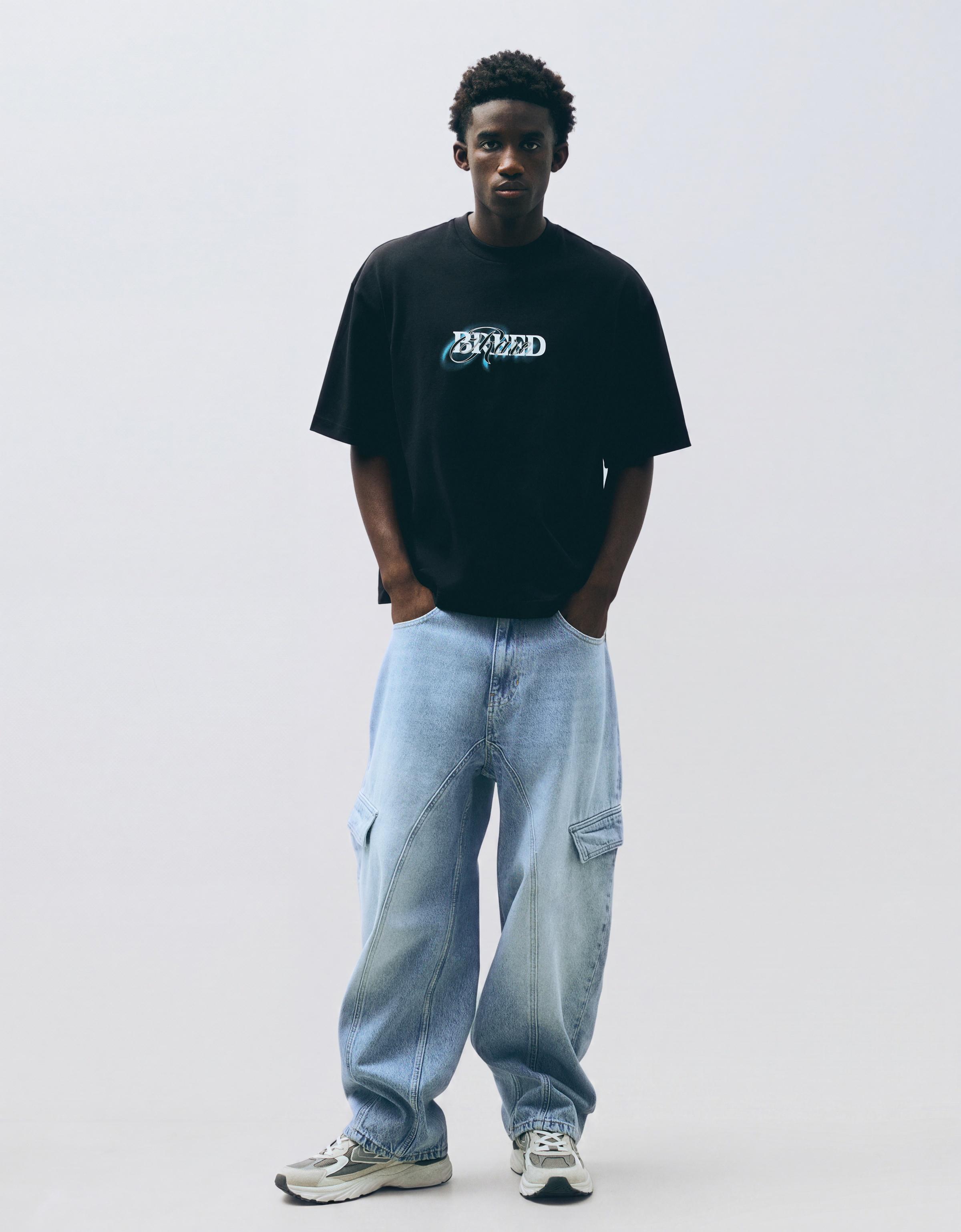 Cargo neobarrel jeans — Light blue