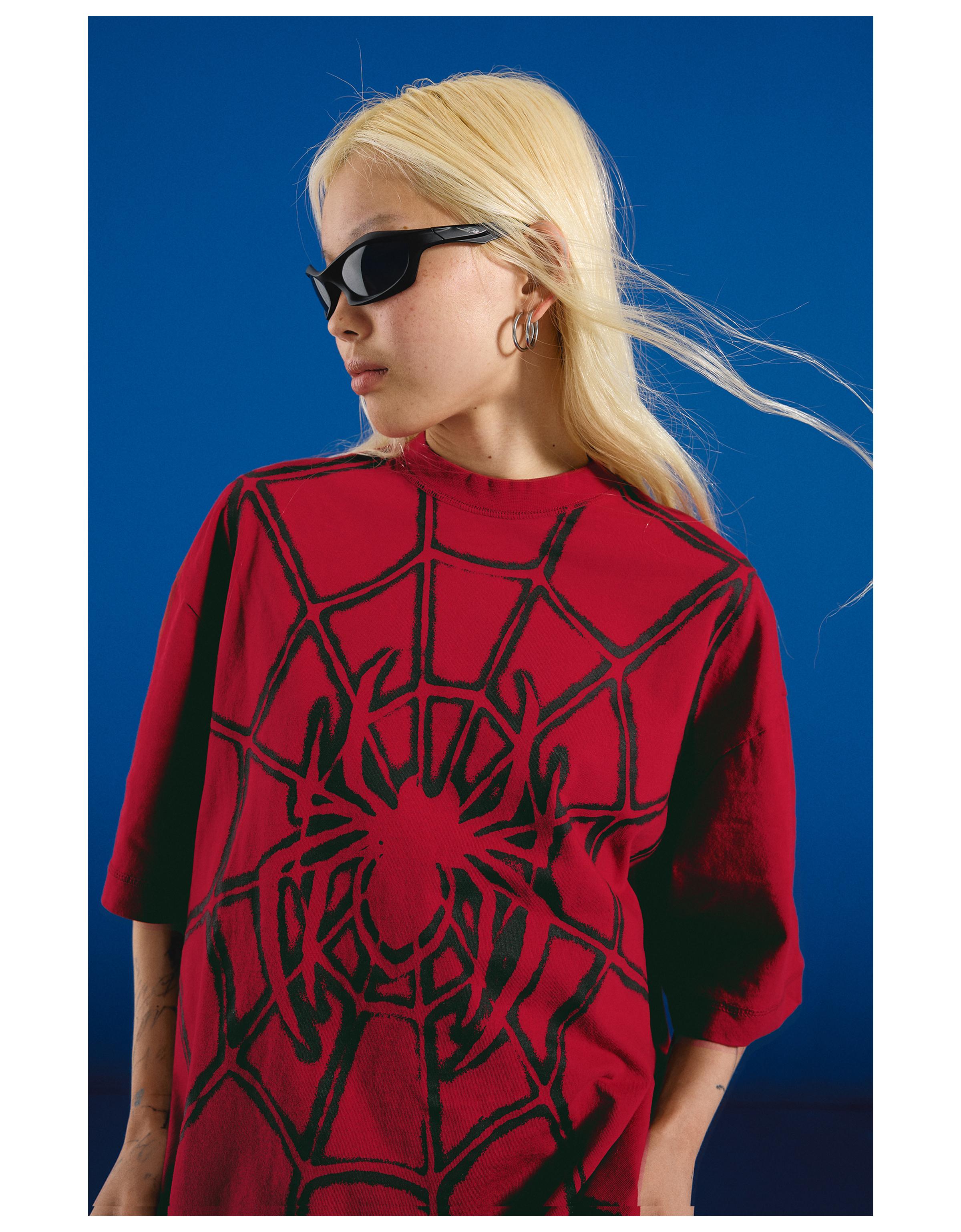 SPIDER-MAN boxy fit T-shirt — Red