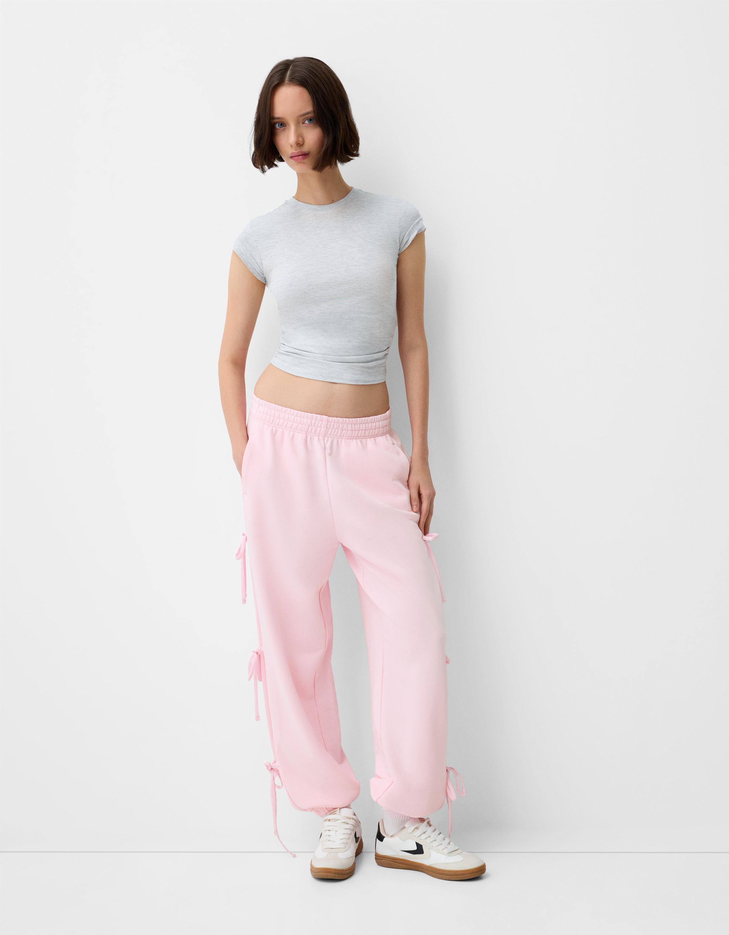 Pantalon orders chandal gris bershka