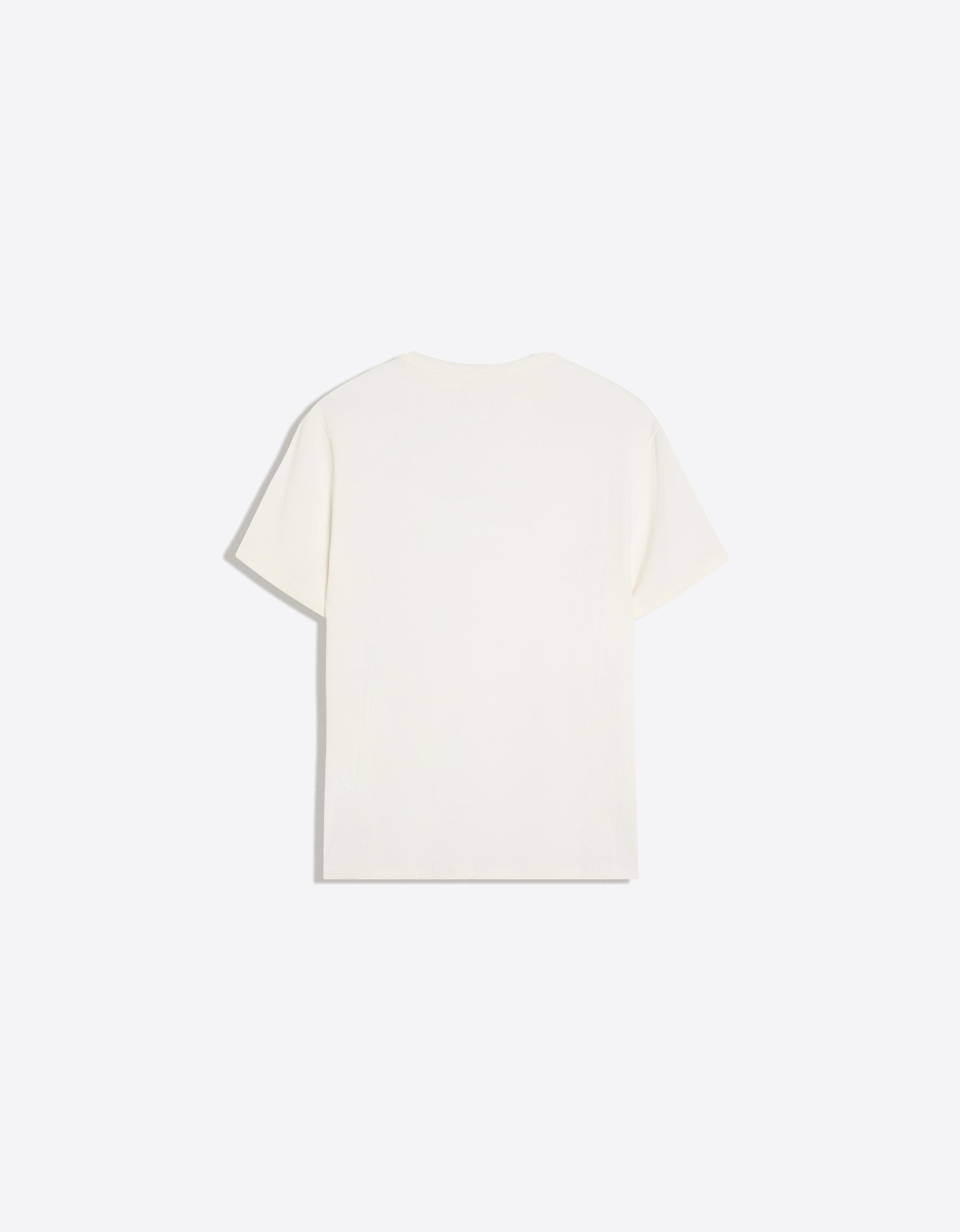 Slim fit ribbed T-shirt — White