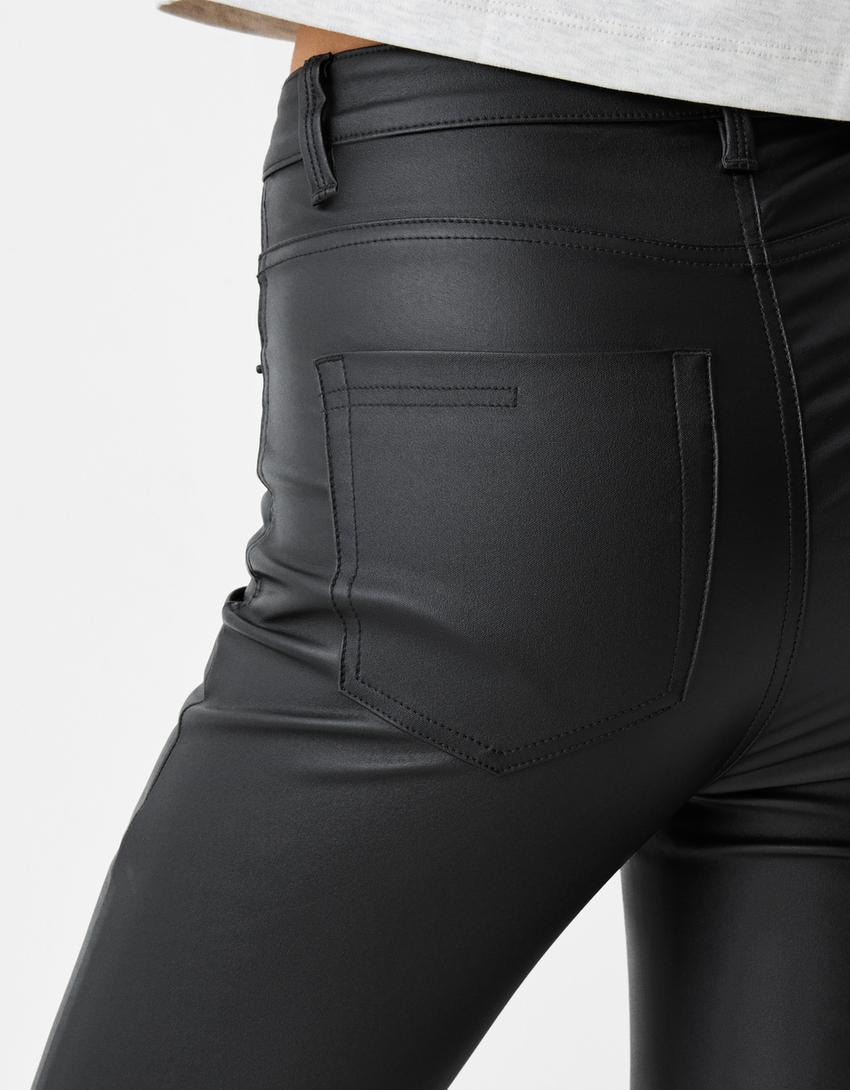 بنطال سكيني مطلي-أسود-5