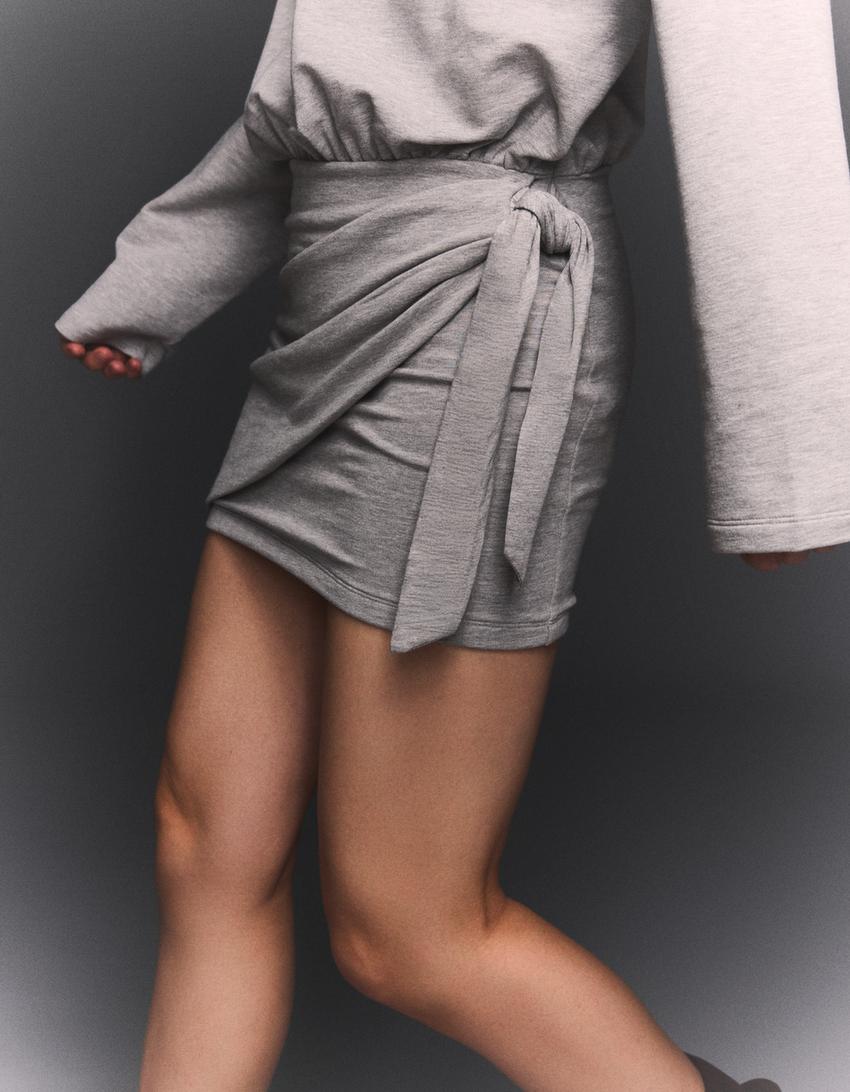 Mini knot dress-Grey