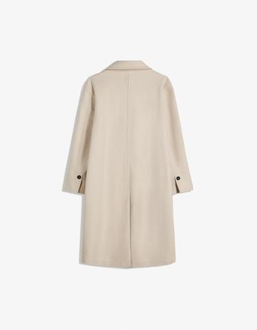 Soft-touch long coat — Sand 6