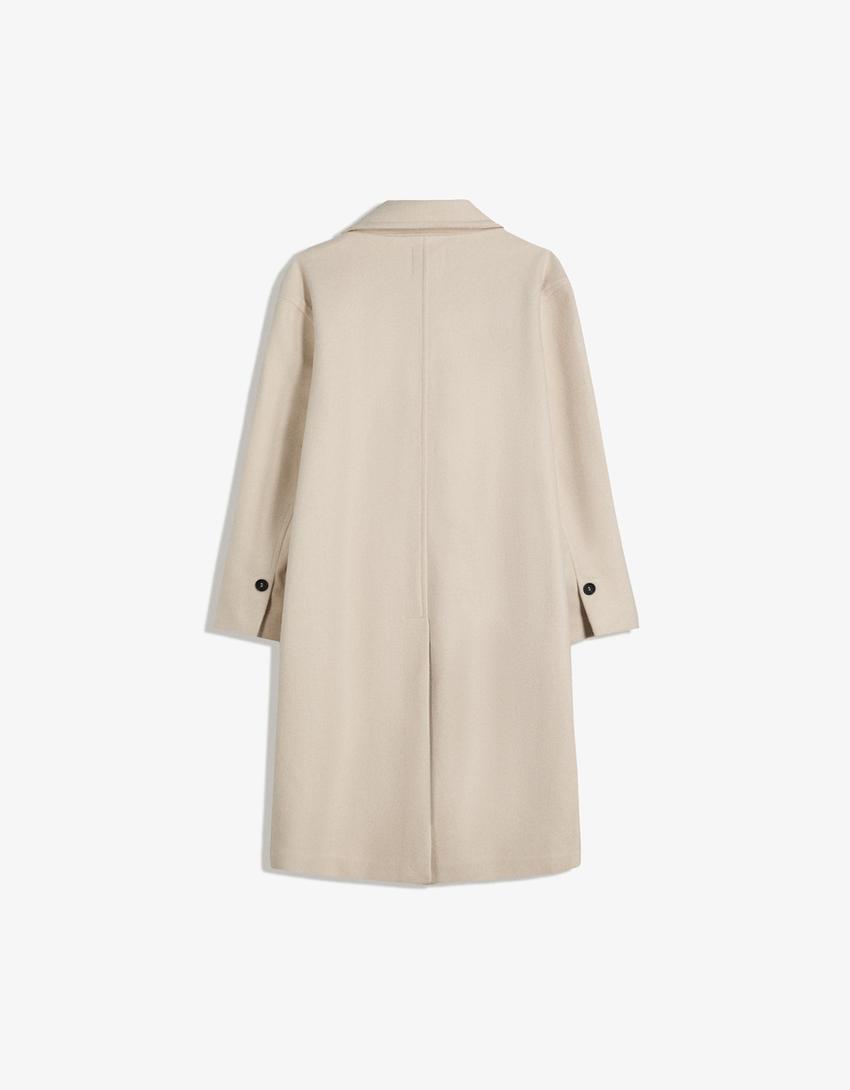 Long soft coat-Sand-4