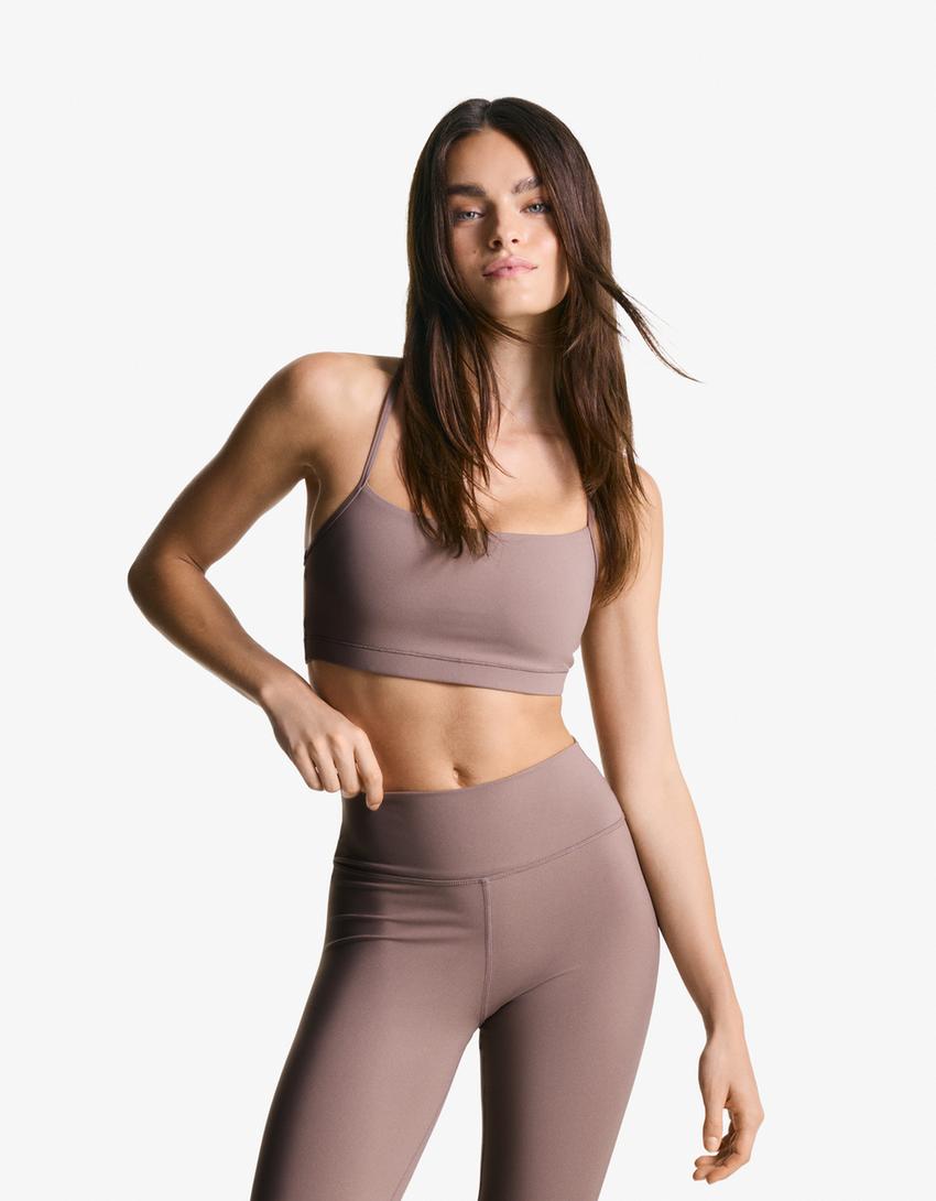 Top tirantes quick dry & breathable-Camel-0