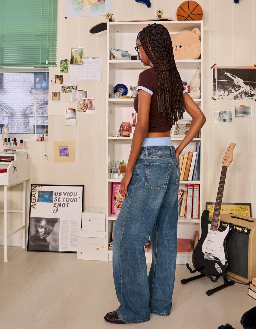 Jeans baggy-Verde-1