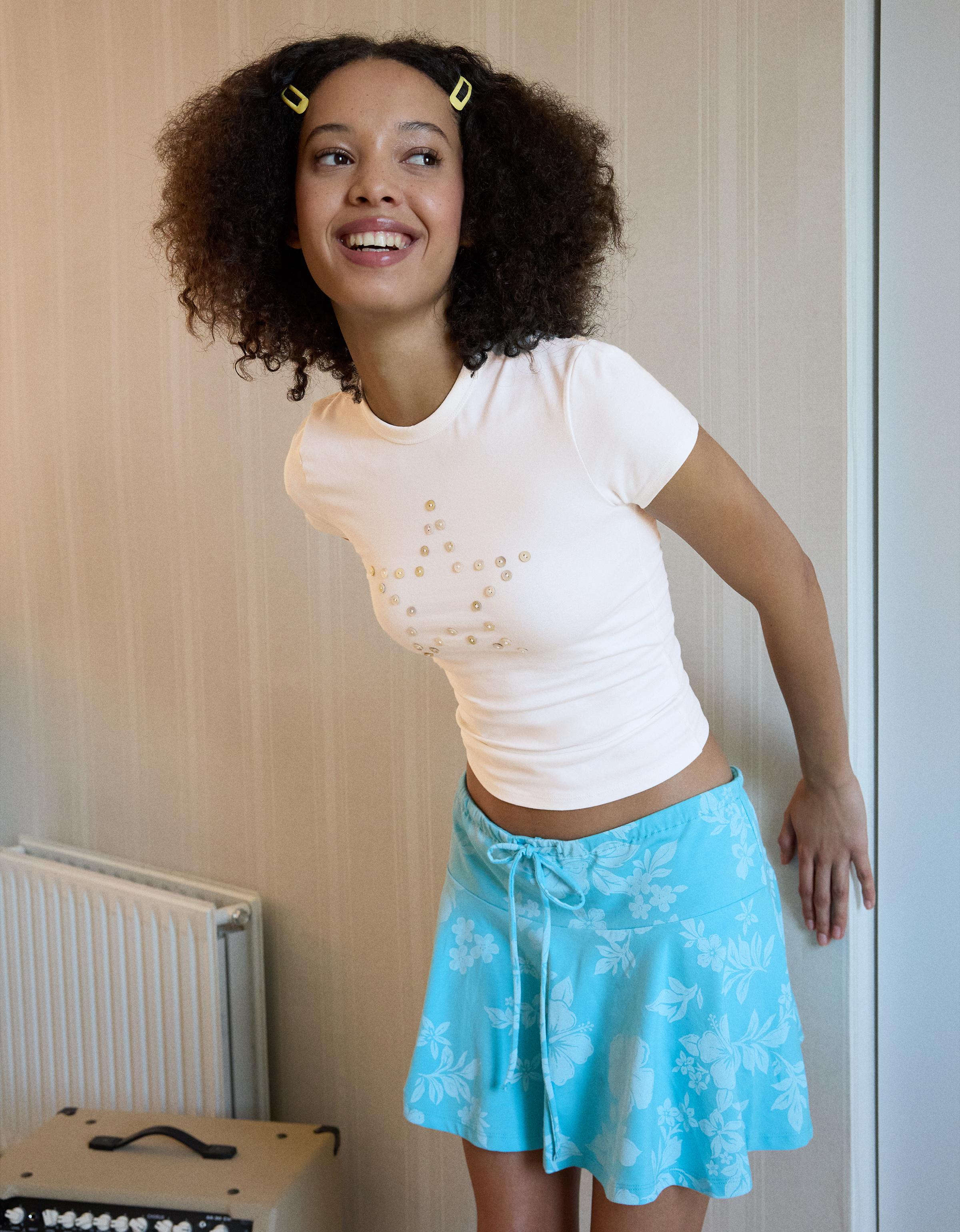 Kısa kollu baskılı tişört - Görsel 41