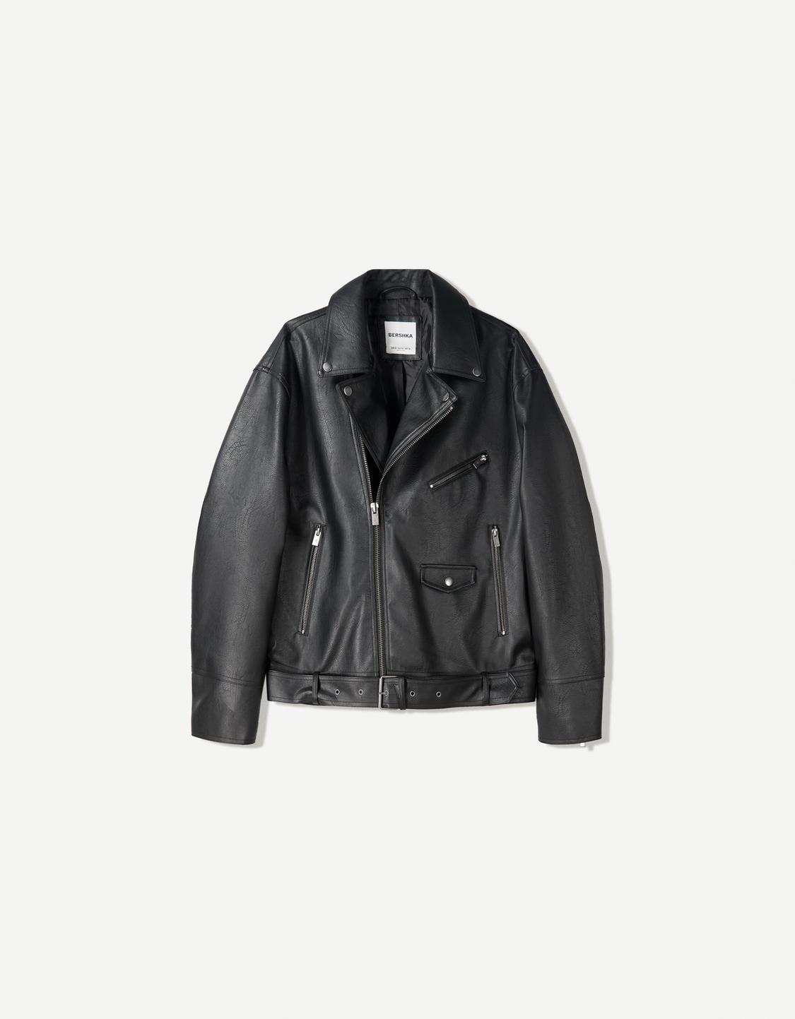 Leather effect jacket
