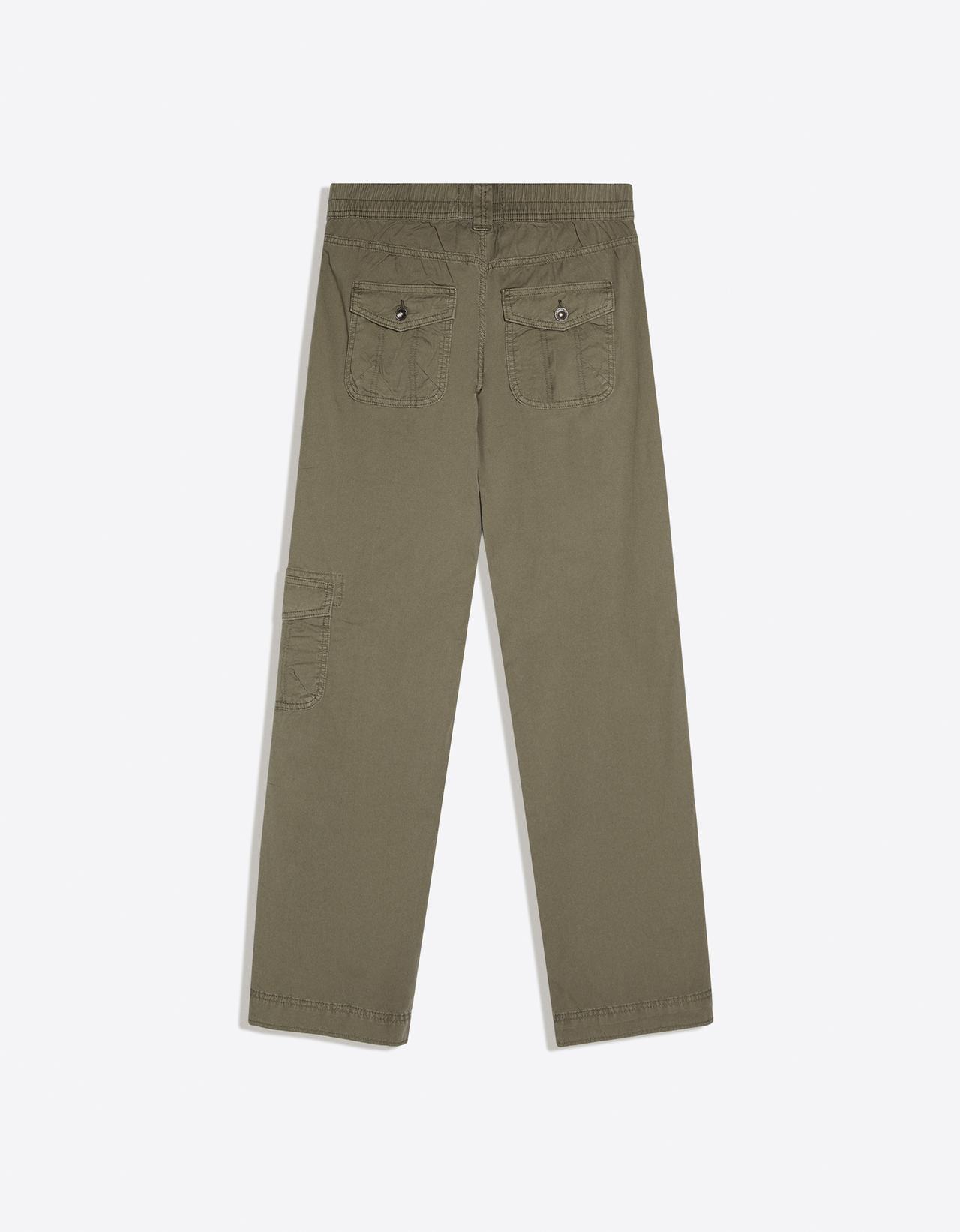 Straight cargo trousers — Khaki