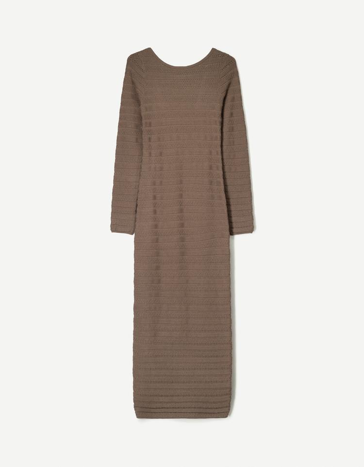 Textured midi dress