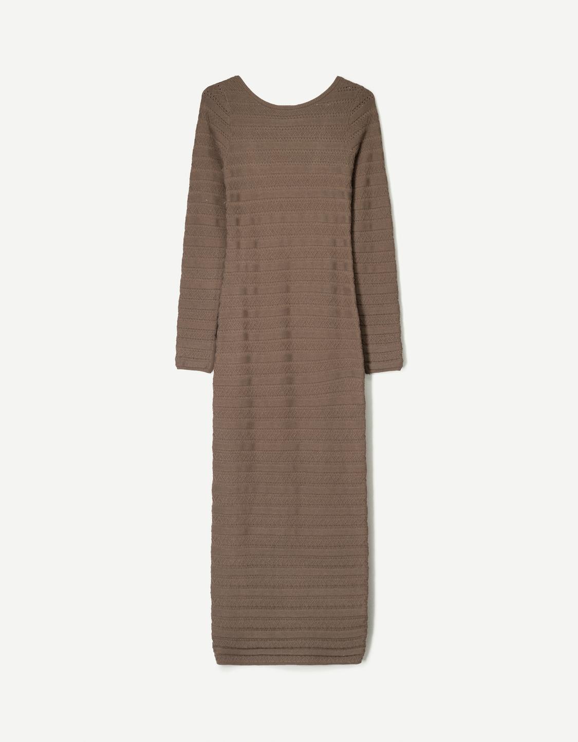 Textured midi dress