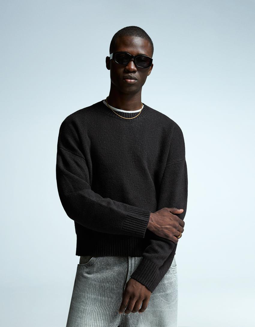 Sweater cropped-Preto