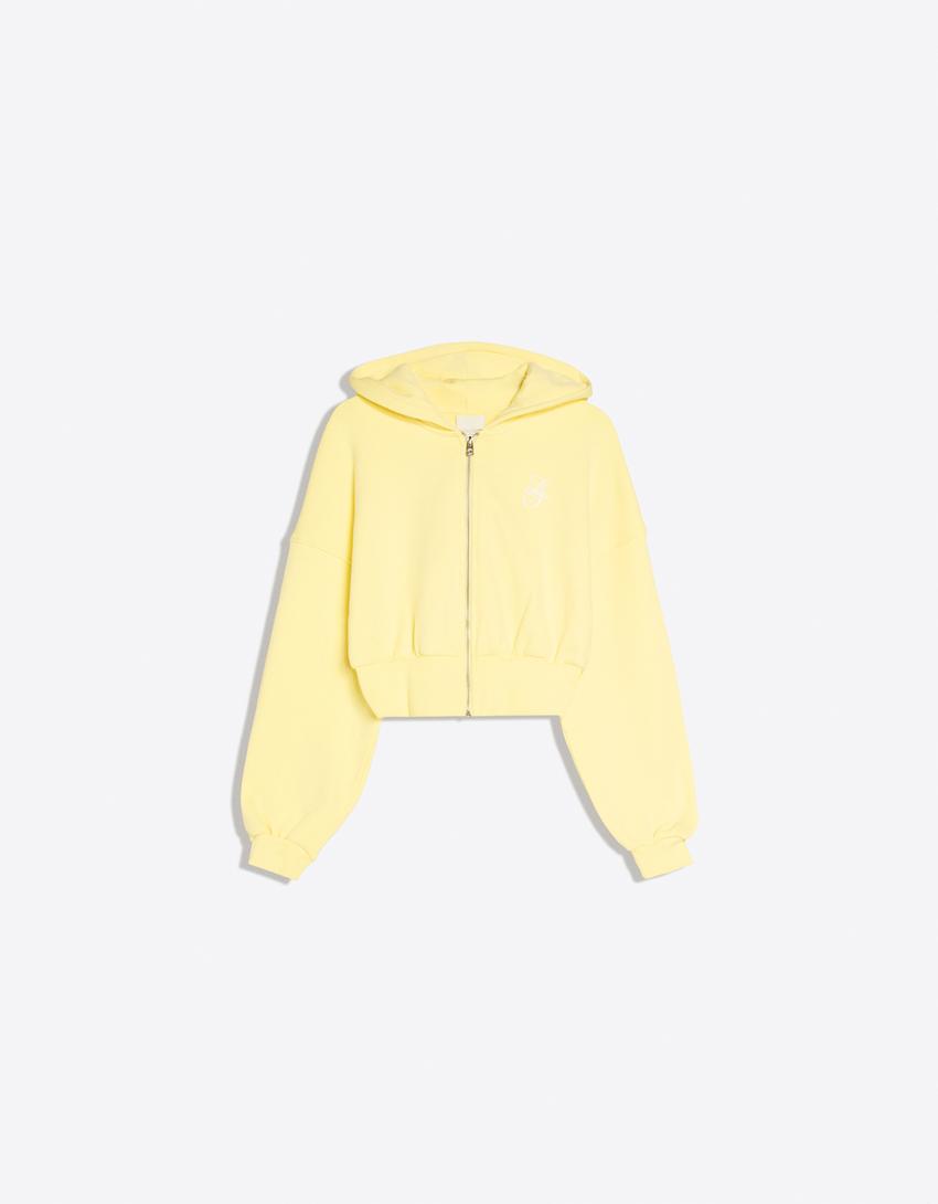 Zip-up hoodie-Banana