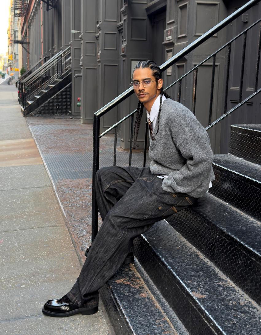 Jean super baggy-Noir