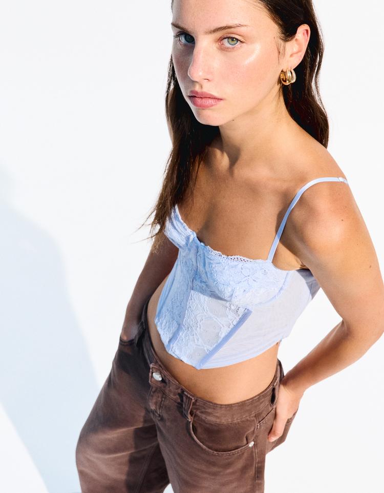 Dantelli korse top