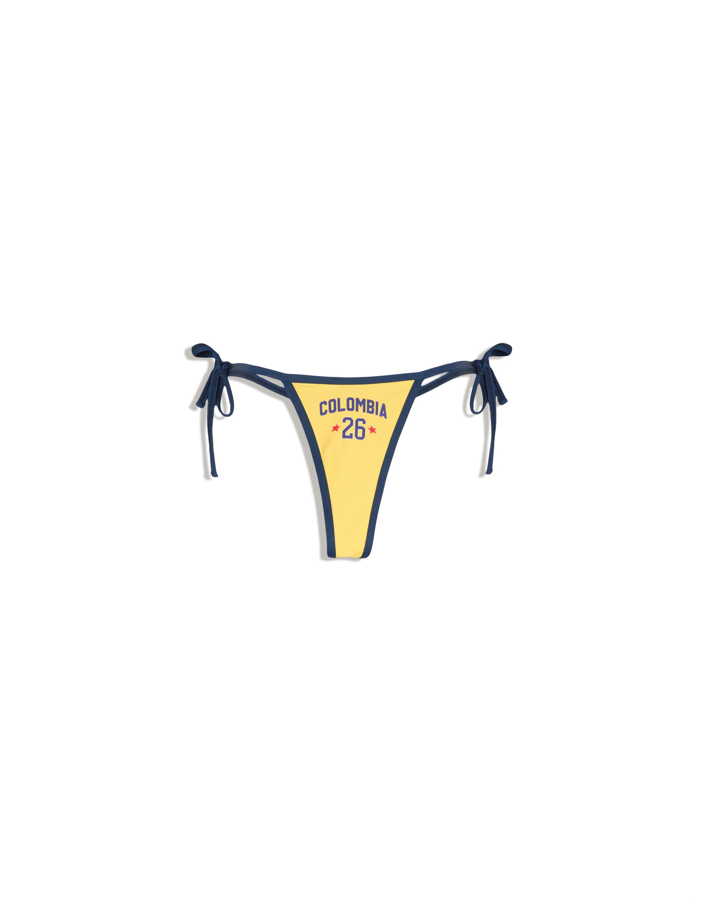 Colombia FIFA WORLD CUP™ thong bikini bottoms — Yellow