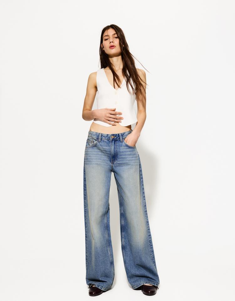 Geniş paça jean