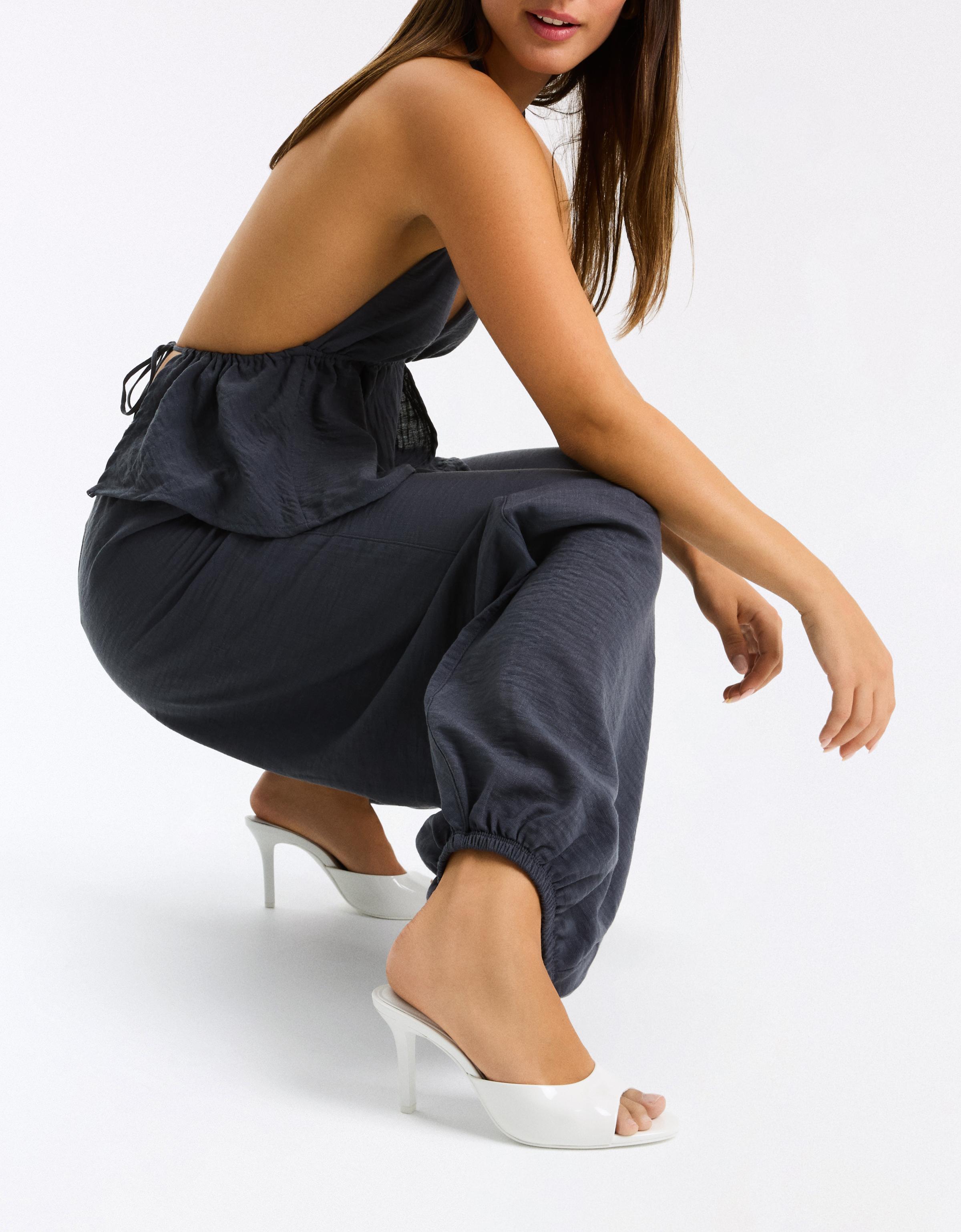 High-heel mules — WHITE