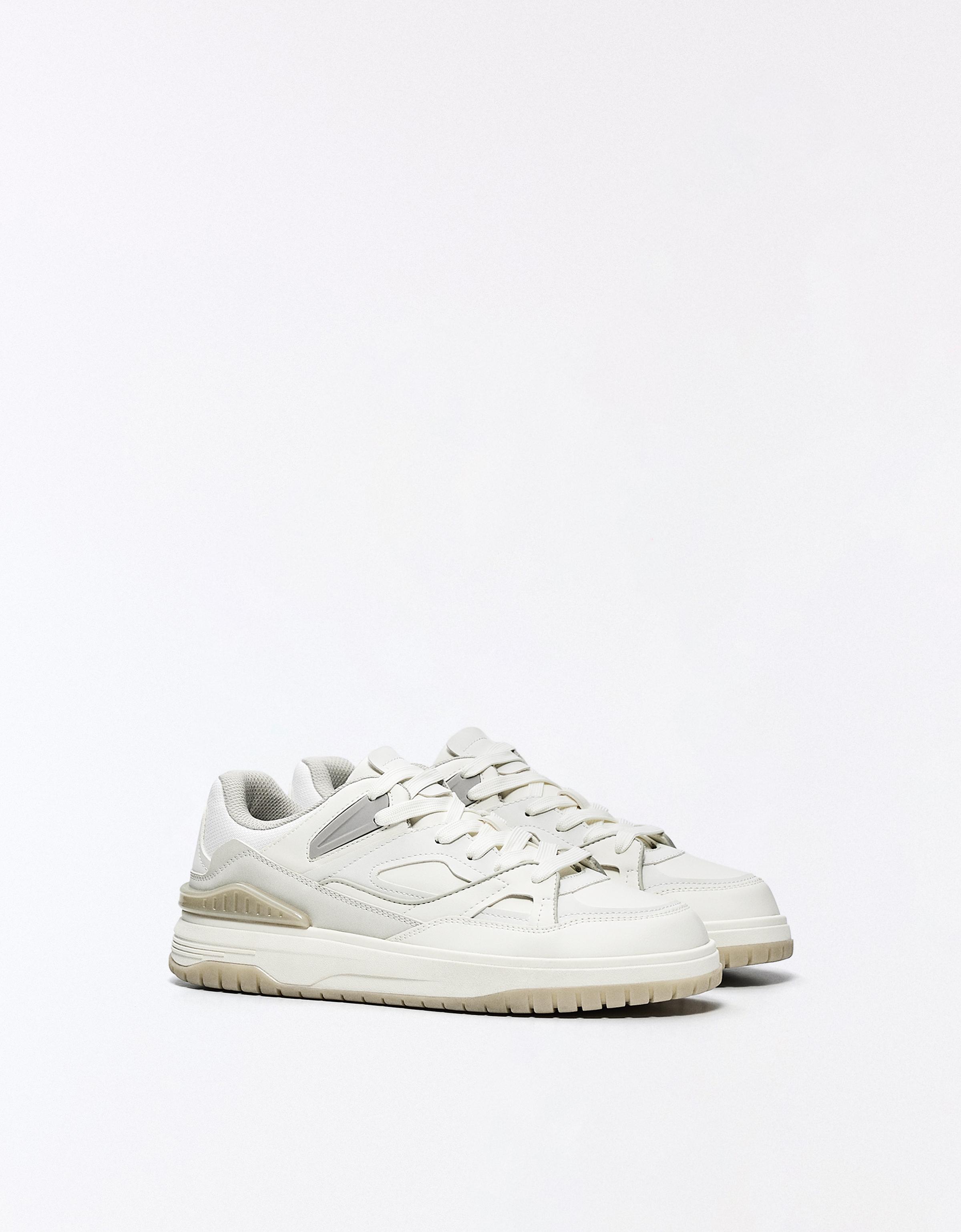 Bershka Zapatillas Volumen Piezas Hombre Blanco